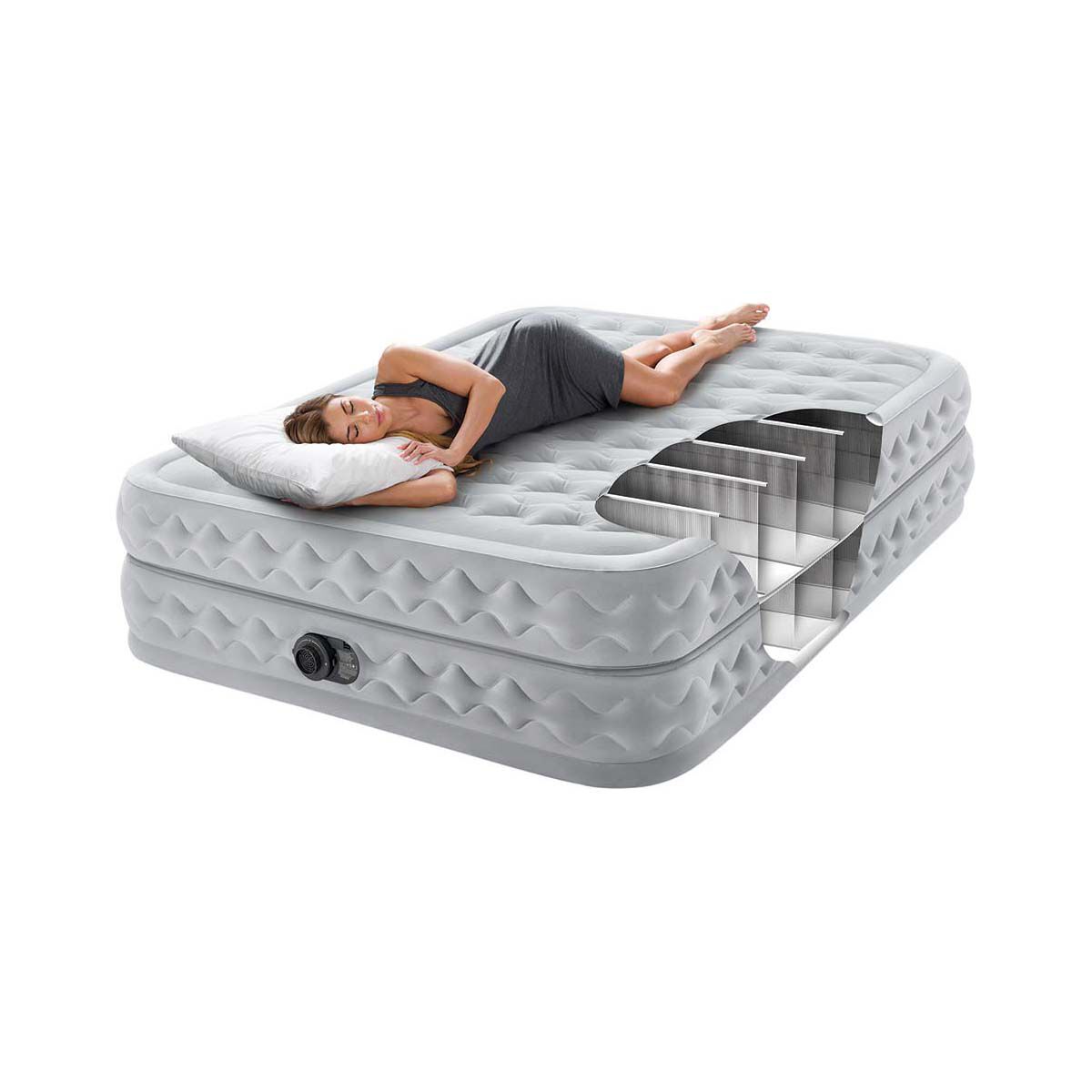 Intex Dura-Beam Deluxe Supreme BIP Queen Air Bed, , bcf_hi-res