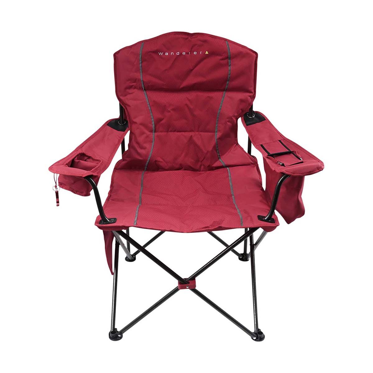 Wanderer Premium Cooler Arm Chair Racy Red 120kg, , bcf_hi-res