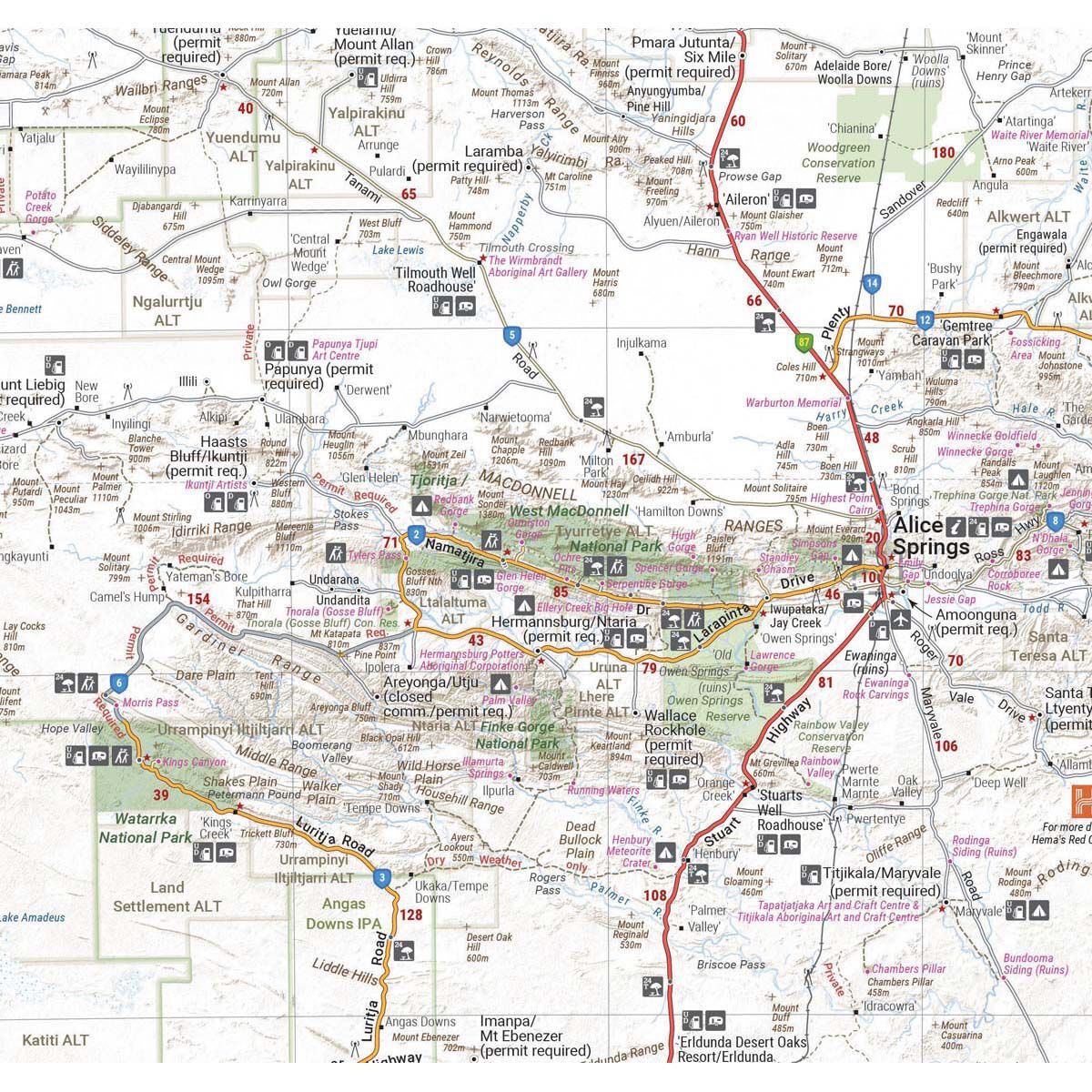 Hema Northern Territory State Map (12th Edition), , bcf_hi-res