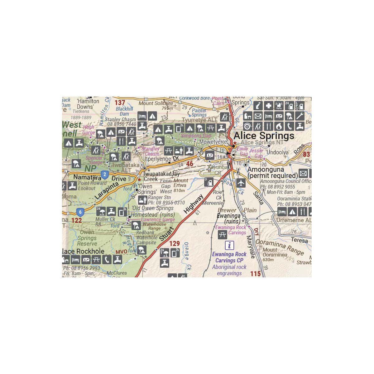 Hema Map Great Desert Tracks Simpson Desert, , bcf_hi-res