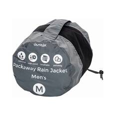 OUTRAK Men's Packaway Rain Jacket Iron Gate S, Iron Gate, bcf_hi-res