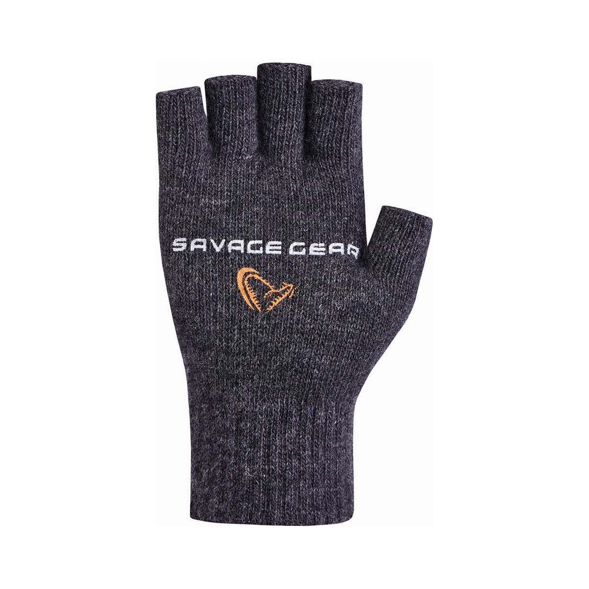 Savage Gear Unisex Fingerless Gloves Charcoal L, Charcoal, bcf_hi-res