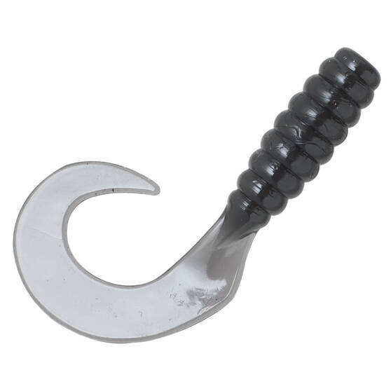 ZMan GrubZ Soft Plastic Lure 2.5in 8 Pack Black, Black, bcf_hi-res