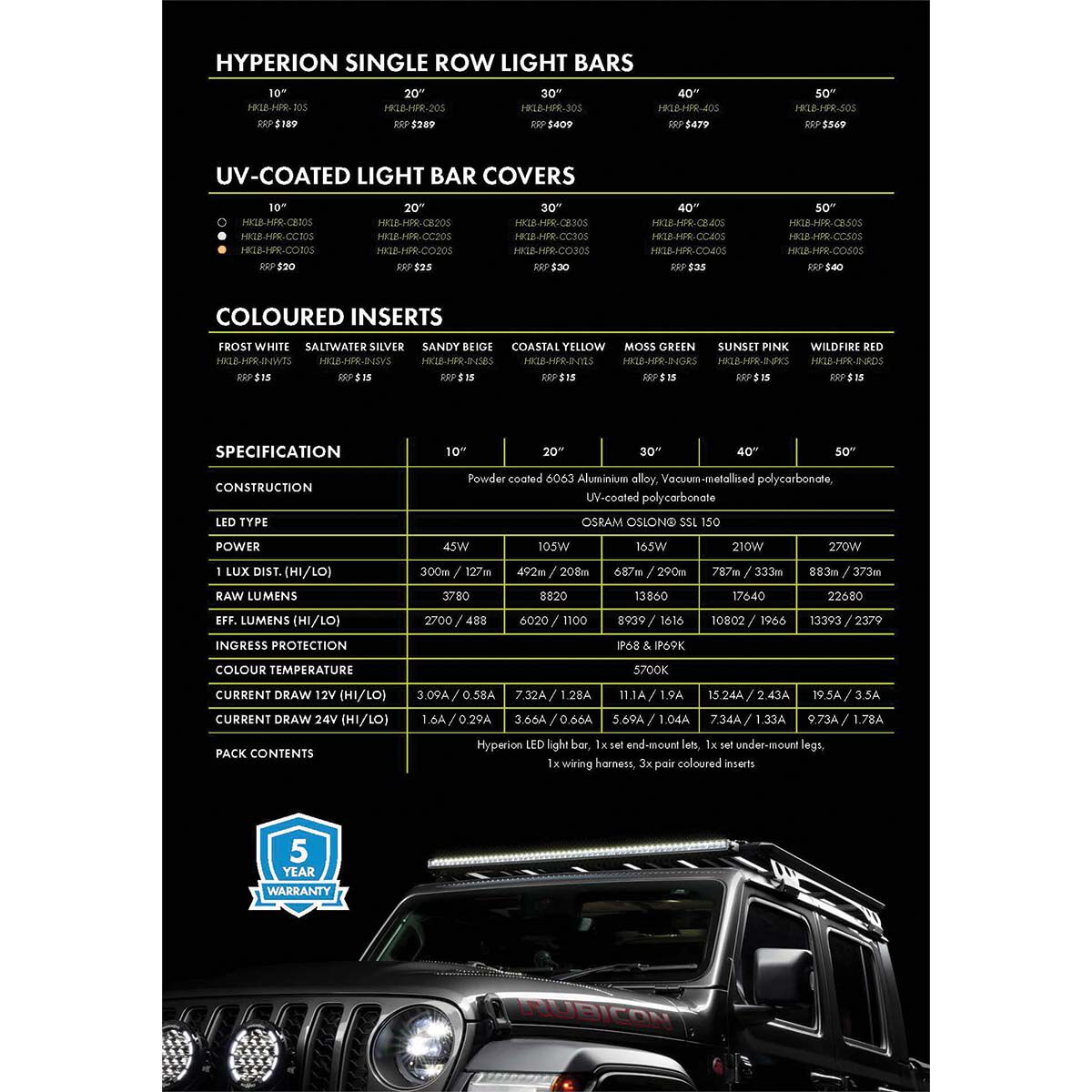 Hardkorr Hyperion 10&rdquo; LED Light Bar, , bcf_hi-res