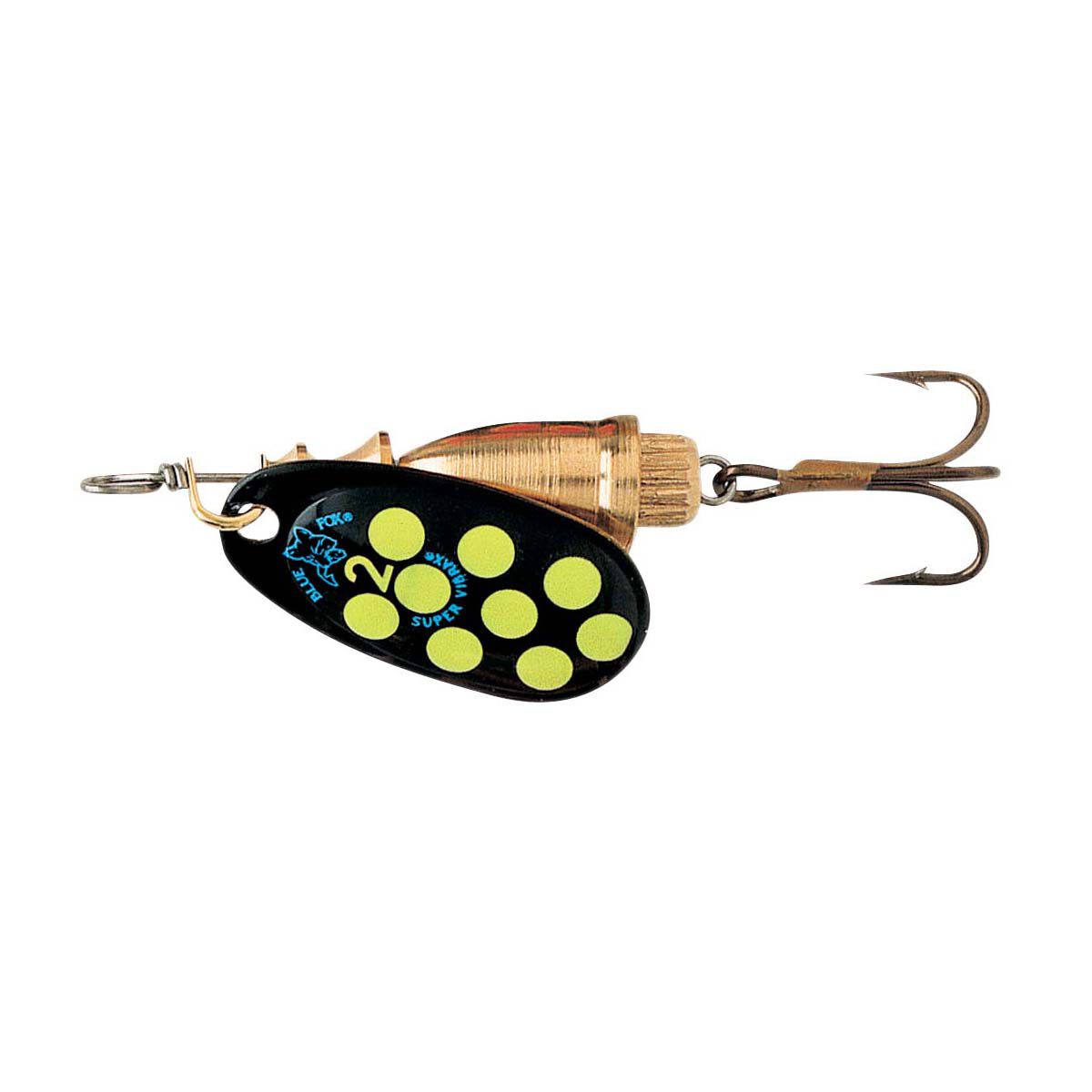 Blue Fox Vibrax Hot Pepper Spinner Lure Size 2 Black Yellow, Black Yellow, bcf_hi-res