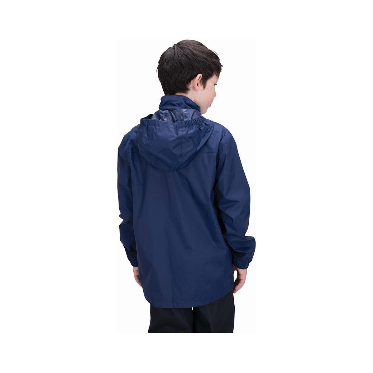 Macpac Kids' Pack-It Rain Jacket Navy 14, Navy, bcf_hi-res