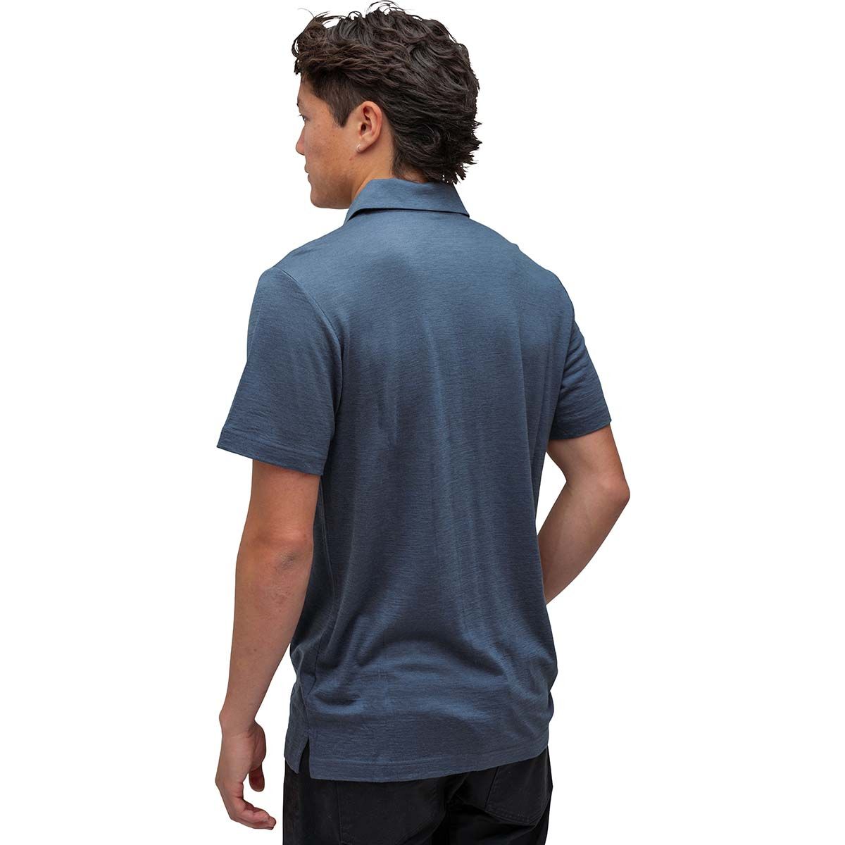 Macpac Men's Denizen 180 Merino Short Sleeve Polo Odyssey XS, Odyssey, bcf_hi-res
