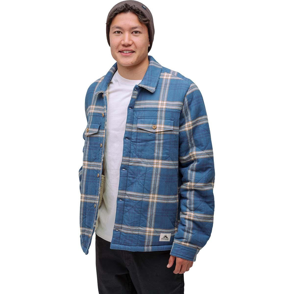 Macpac Men's Alma Fleece Lined Long Sleeve Shacket, , bcf_hi-res