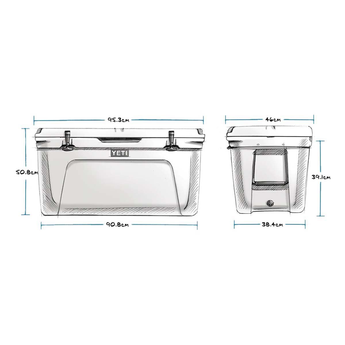 Yeti 210 dimensions sales