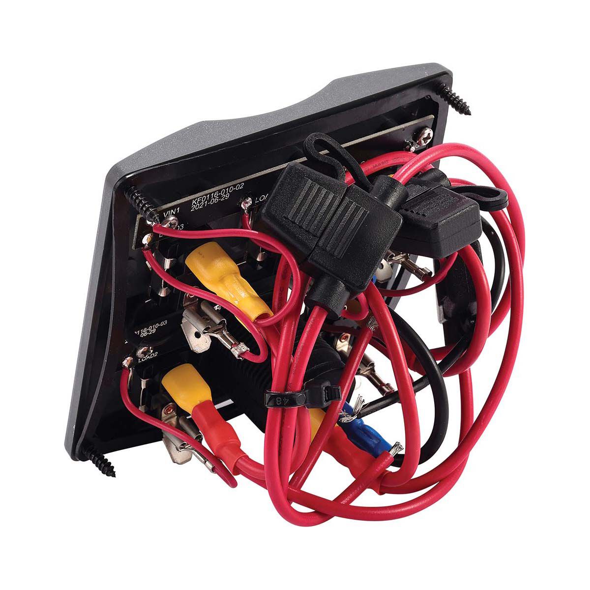 Bowline Switch Panel 5 Gang 2 USB Black, , bcf_hi-res