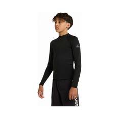 Quiksilver Youth Everyday Heat Panel Rashie Black 8, Black, bcf_hi-res