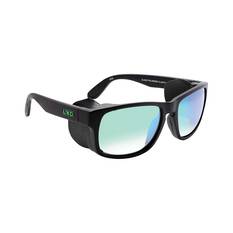 LXD Men’s Baja Mirror Polar Sunglasses Matt Black with Green Lens, , bcf_hi-res