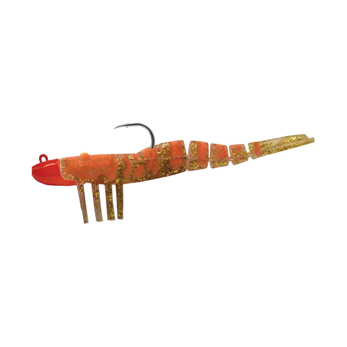 Wilson Wild Shrimp HD Soft Plastic Lure 7in Orange Nugget, Orange Nugget, bcf_hi-res