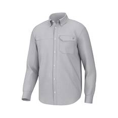 Huk Men's Tide Point Long Sleeve Fishing Shirt Harbor Mist S, Harbor Mist, bcf_hi-res