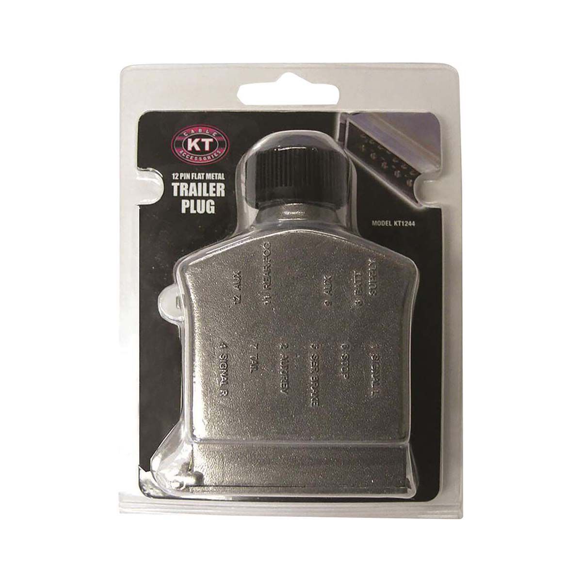 KT Cable Trailer Plug, Metal - Flat, 12 Pin, , bcf_hi-res