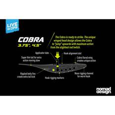 Nomad Live Ops Cobra Shad Soft Plastic Lure 3.75in Arkansas Shiner, Arkansas Shiner, bcf_hi-res