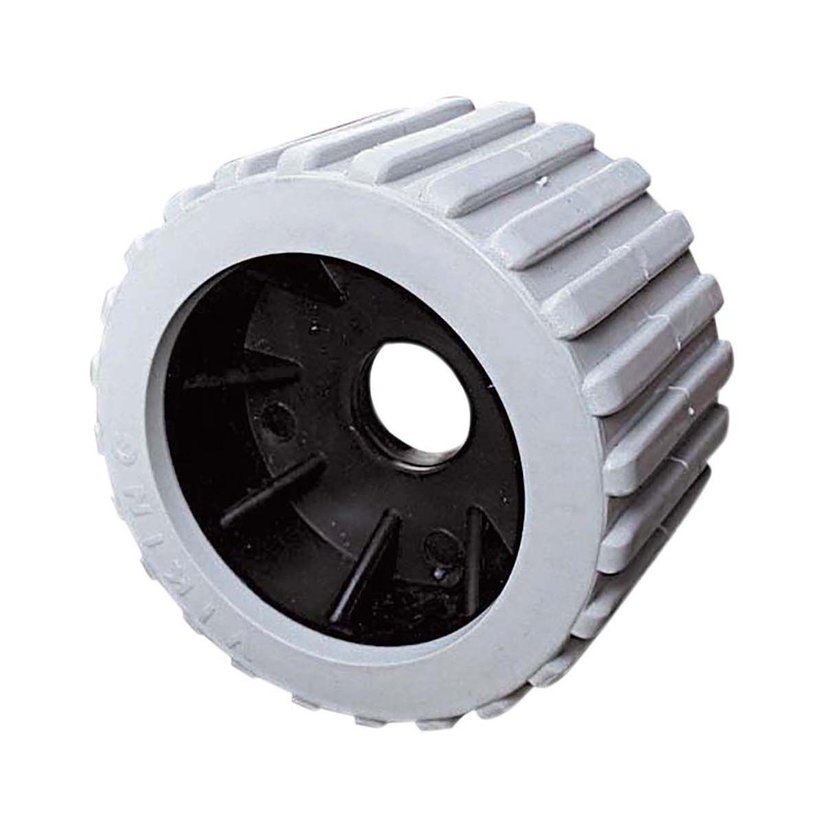 Viking Grey Ribbed Wobble Roller 20mm, , bcf_hi-res