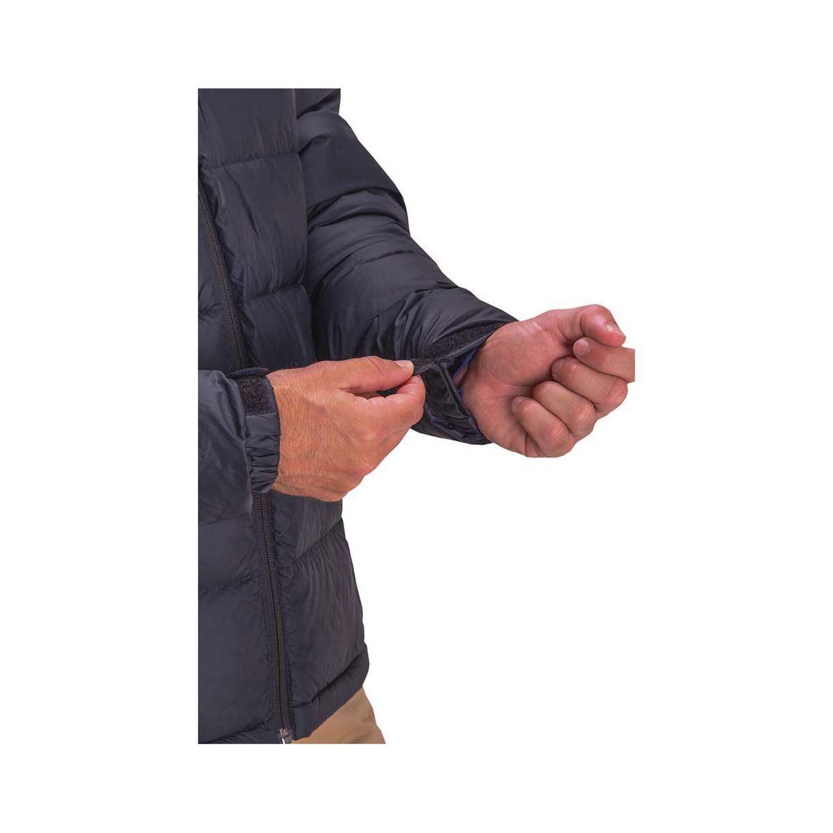 Macpac Men's Hooded Halo Down Puffer Jacket Black BCF