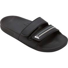 Quiksilver Youth Rivi Double Adjust Slides, Black, bcf_hi-res