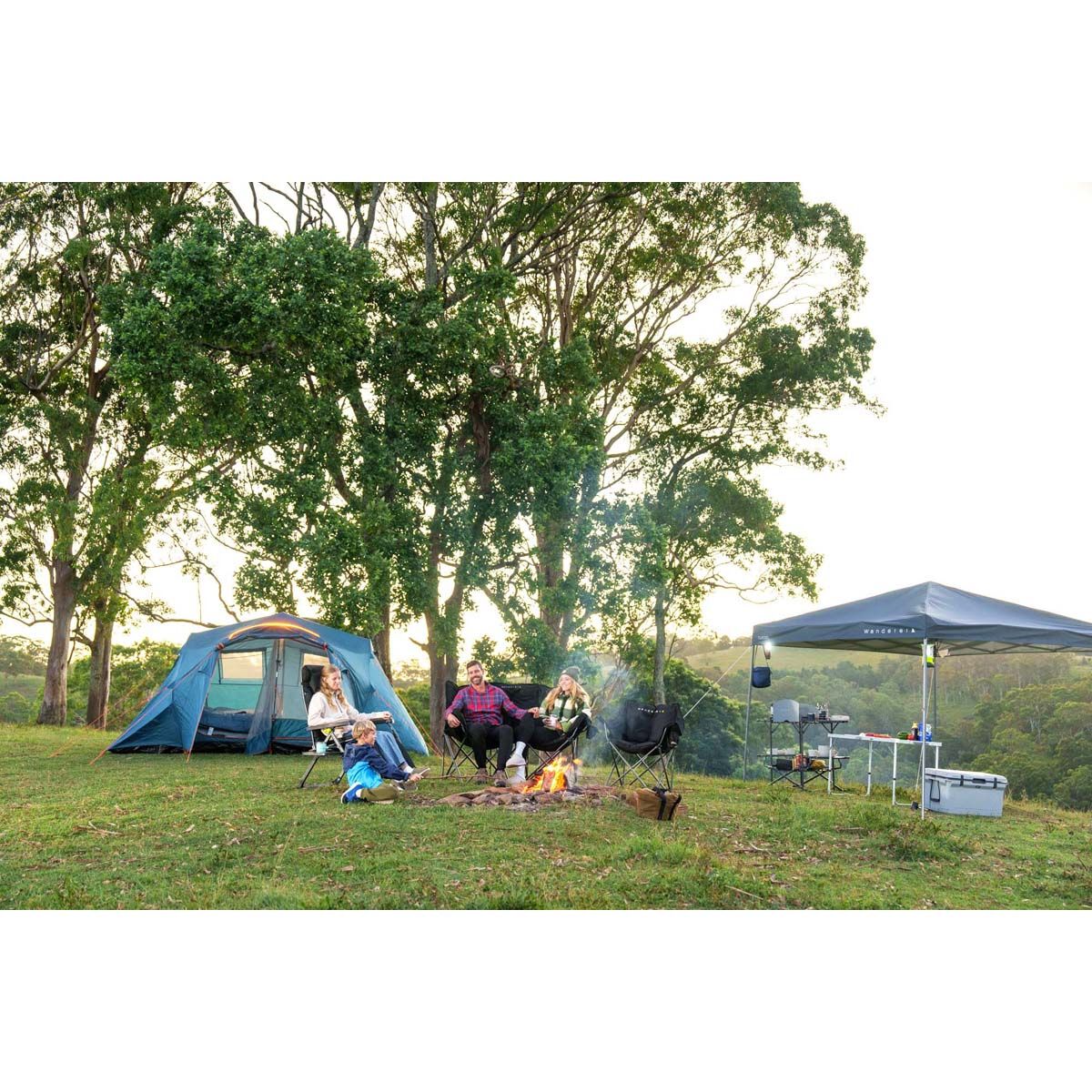 Wanderer Luxury Padded Double Chair 300kg, , bcf_hi-res