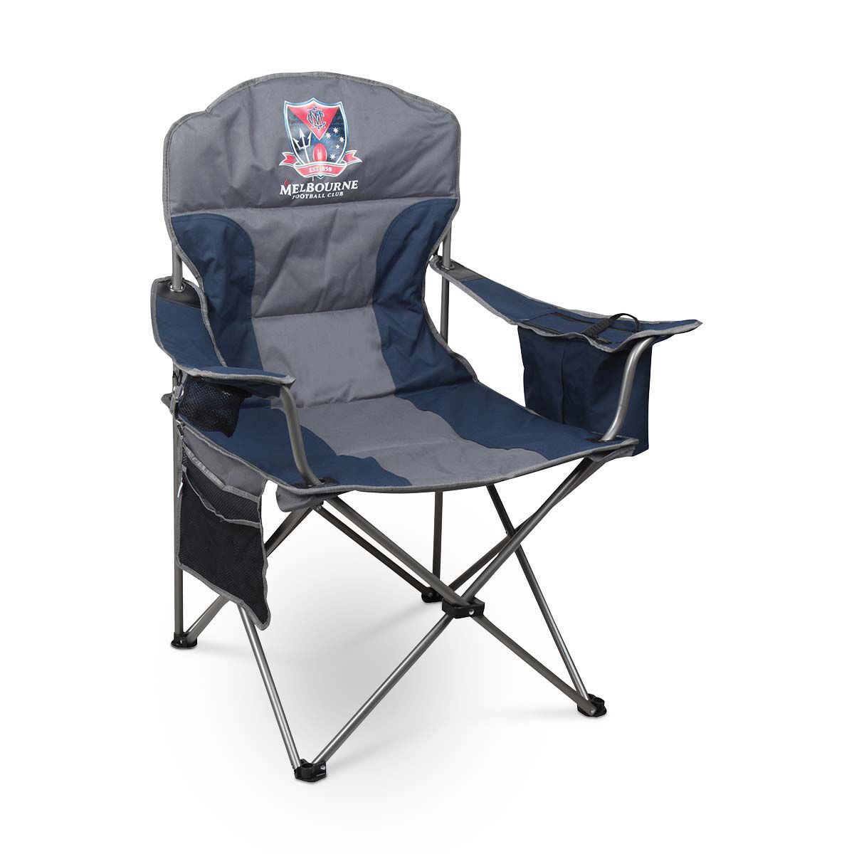 AFL Melbourne Demons Cooler Arm Chair 130kg, , bcf_hi-res