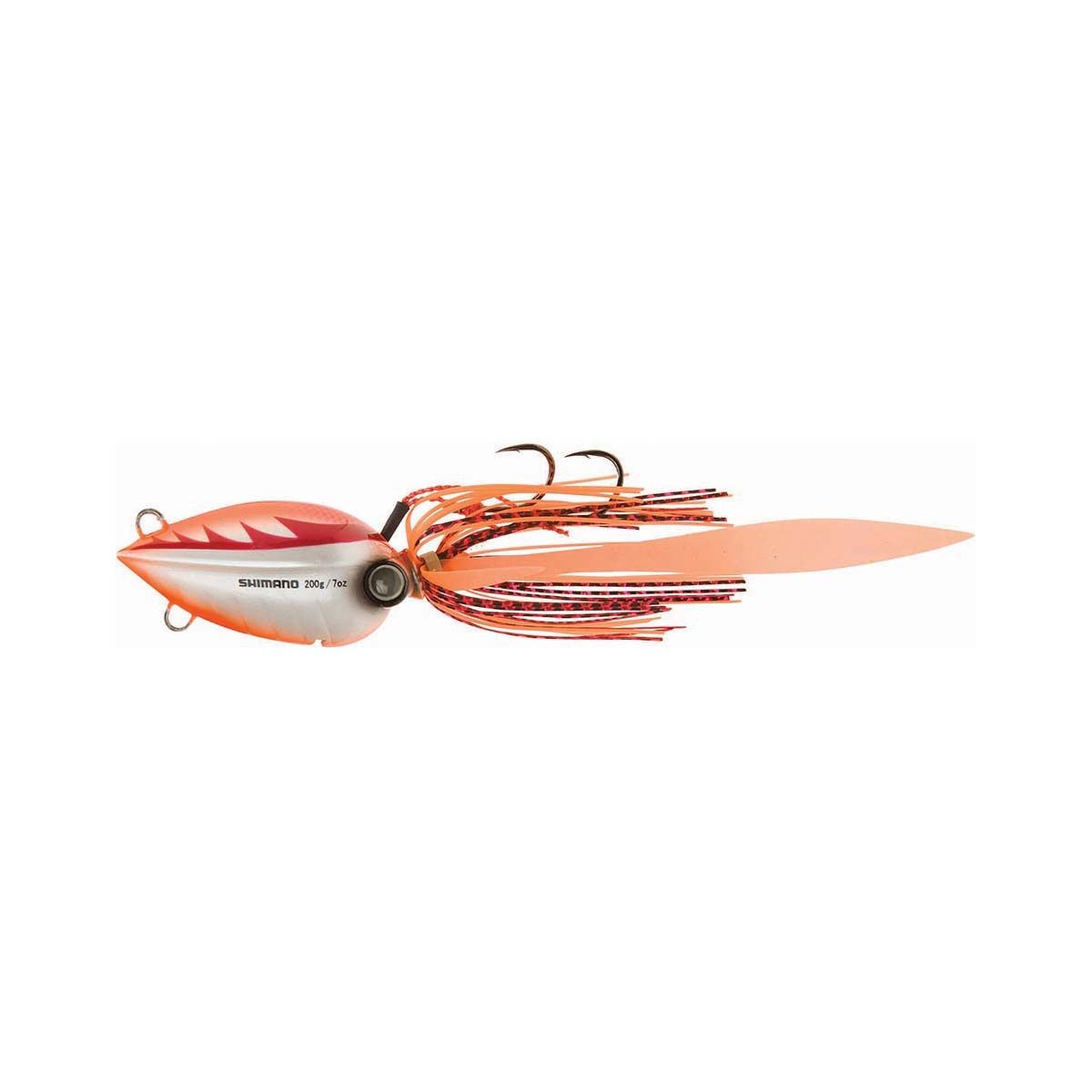 Shimano Lucanus Jig Lure 100g Orange White, Orange White, bcf_hi-res