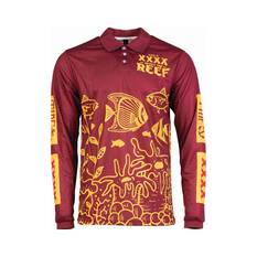 Tide Apparel XXXX Men's Fishing Shirt Maroon S, Maroon, bcf_hi-res