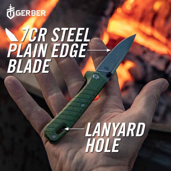 Gerber Zilch Folding Knife Green, , bcf_hi-res