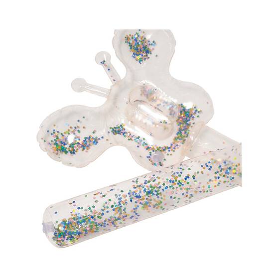 SUNNYLiFE Cotton Candy Glitter Inflatable Pool Noodle 2 Pack, , bcf_hi-res