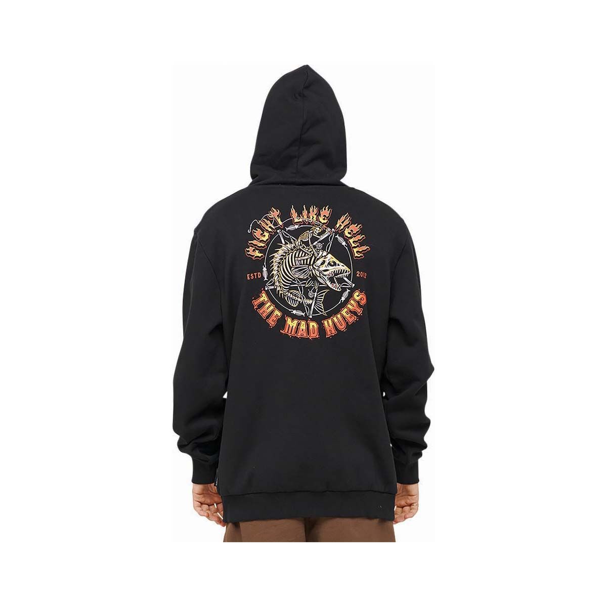 The Mad Hueys Men&rsquo;s Fight Like Hell Hoodie Black S, Black, bcf_hi-res