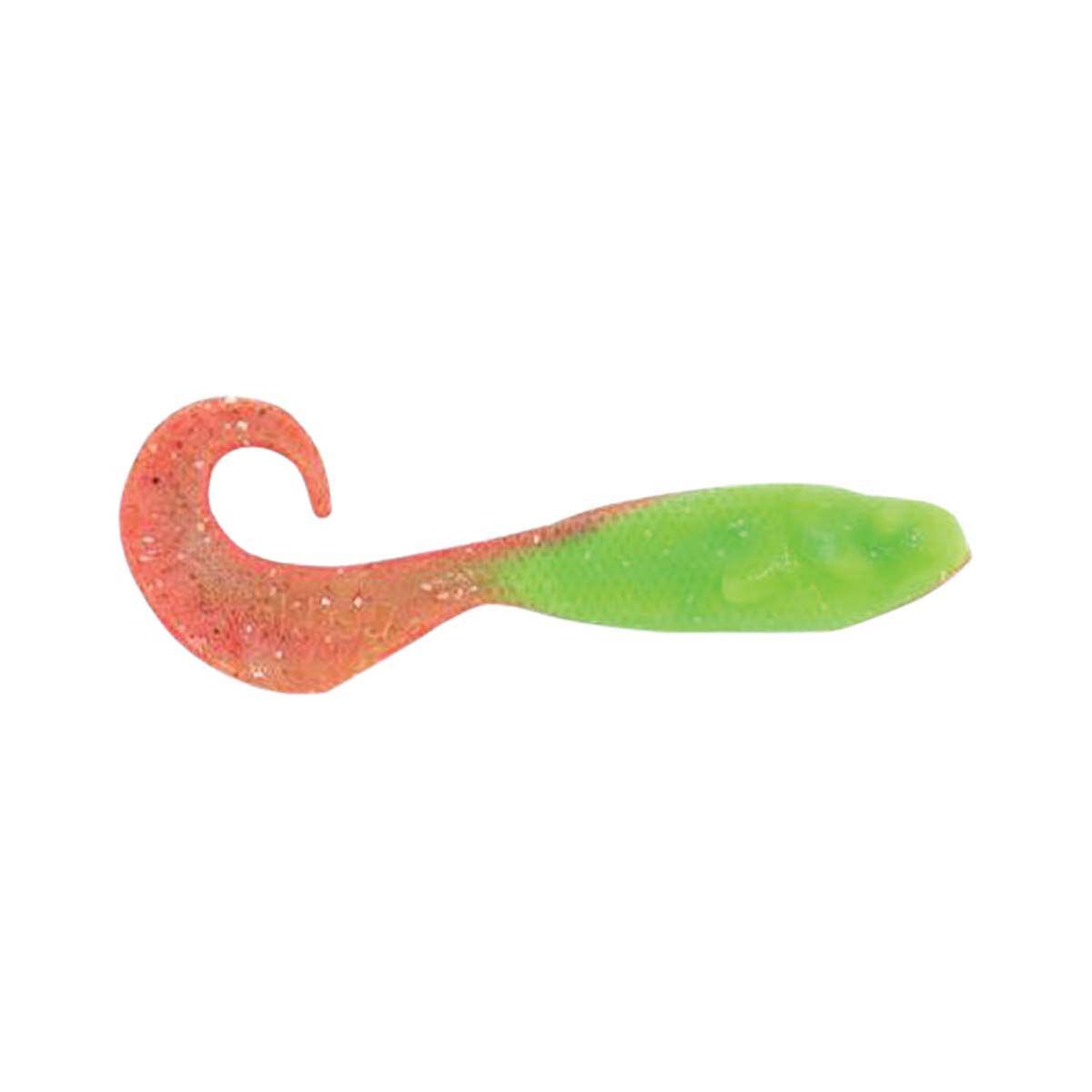 Berkley Gulp! Minnow Grub Soft Plastic Lure 3in Nuclear Chicken, Nuclear Chicken, bcf_hi-res