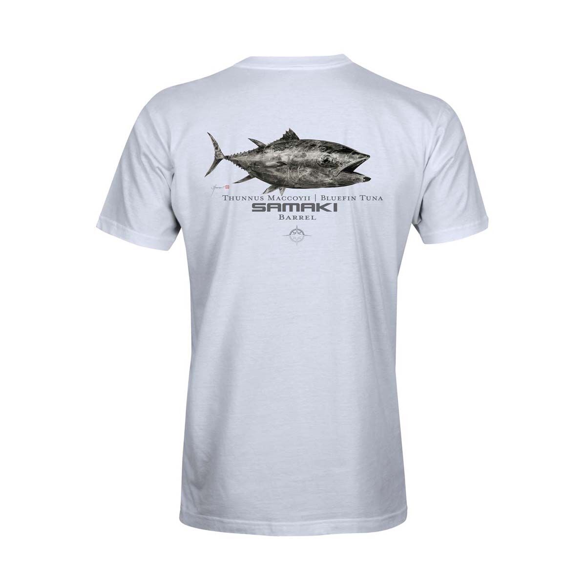 Samaki Barrell Men's Short Sleeve Tee White S, White, bcf_hi-res