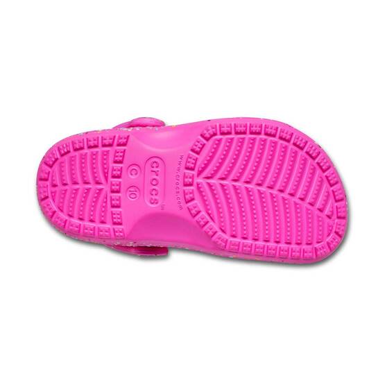 Crocs Toddlers Classic Paint Splat Clogs, Pink, bcf_hi-res