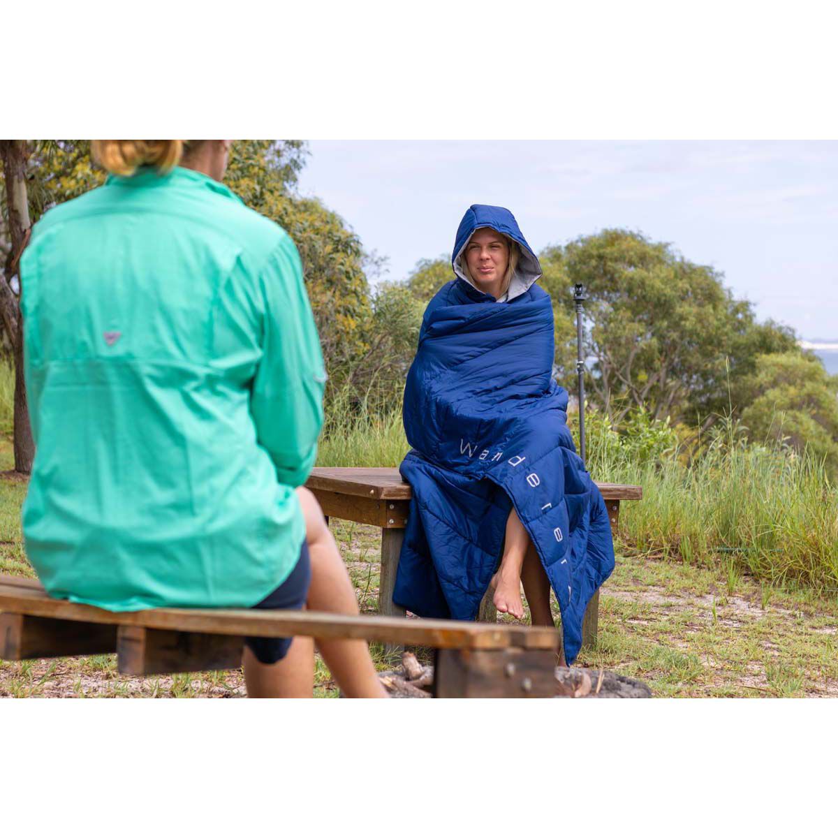 Wanderer Travel Hoodie Camp Wrap Hooded Blanket BCF
