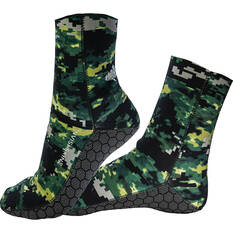 Adreno Invisi-Skin Socks 2mm Green XS, Green, bcf_hi-res