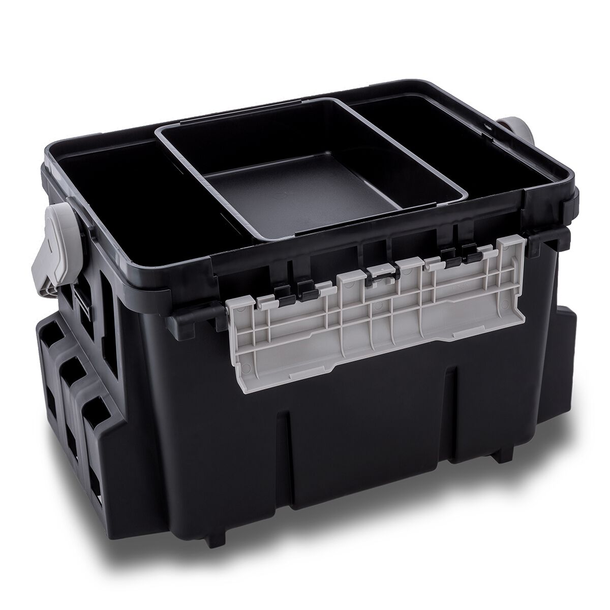Meiho Bucket Mouth 7000 Tackle Box Black, , bcf_hi-res