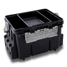 Meiho Bucket Mouth 7000 Tackle Box Black, , bcf_hi-res