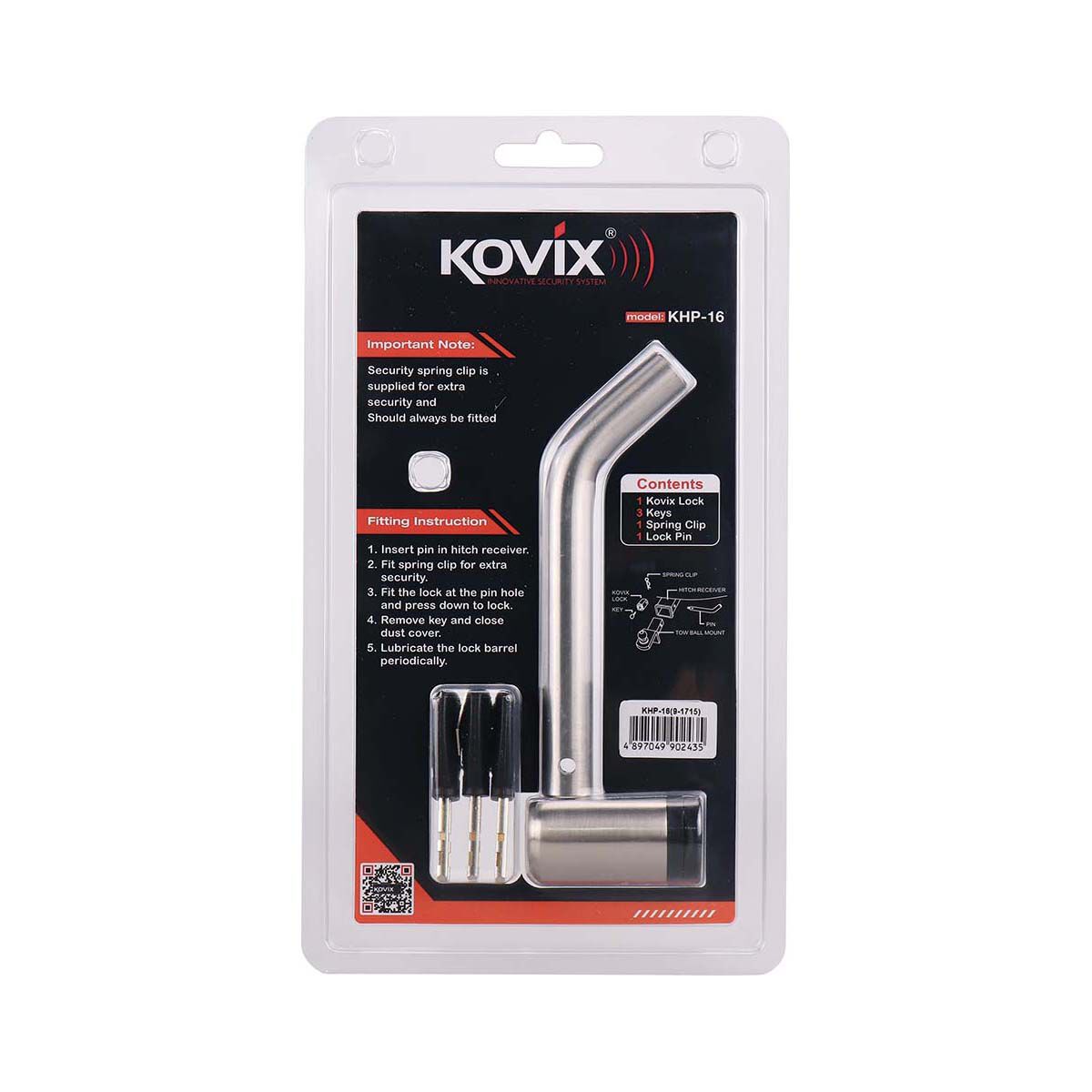 Kovix Hitch Pin Lock, , bcf_hi-res