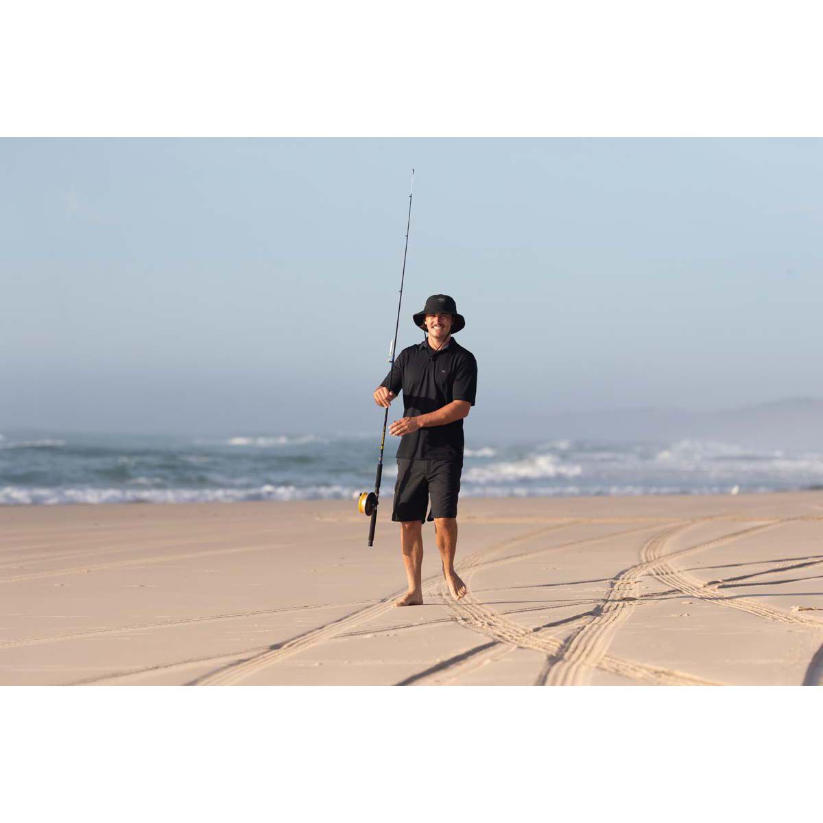 Quiksilver Waterman Men's Water 2 Polo, Black, bcf_hi-res