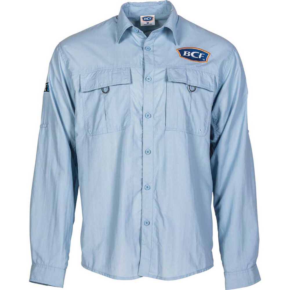 BCF Men's Long Sleeve Fishing Shirt Spray M BCF
