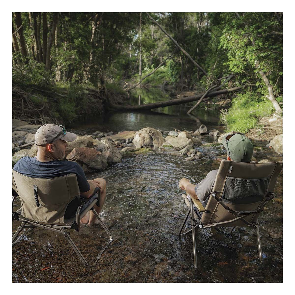 OZtrail Cape Series 4 Position Recliner Chair 120kg, , bcf_hi-res