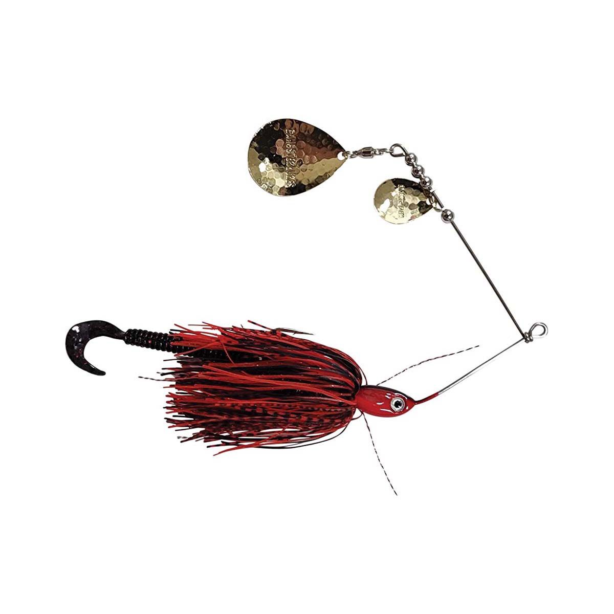 Gangster Lures Bidgee Bait Spinner Bait Lure 1/2oz Red Black, Red Black, bcf_hi-res
