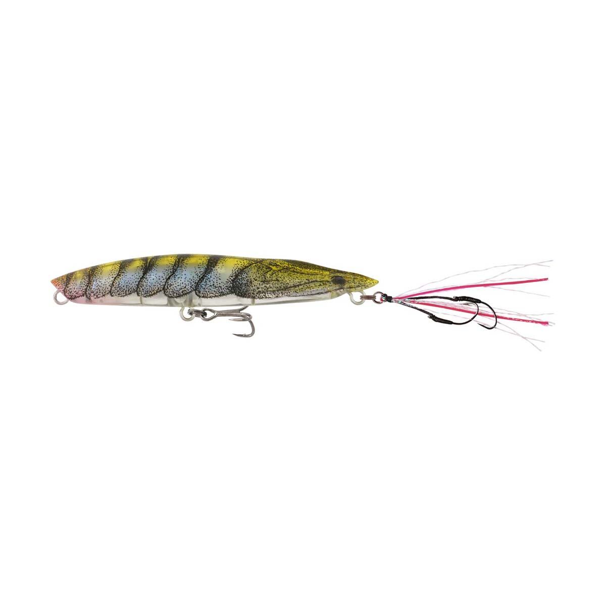 Samaki Redic Skipping Prawn Surface Lure 75mm Yellow Fever, Yellow Fever, bcf_hi-res