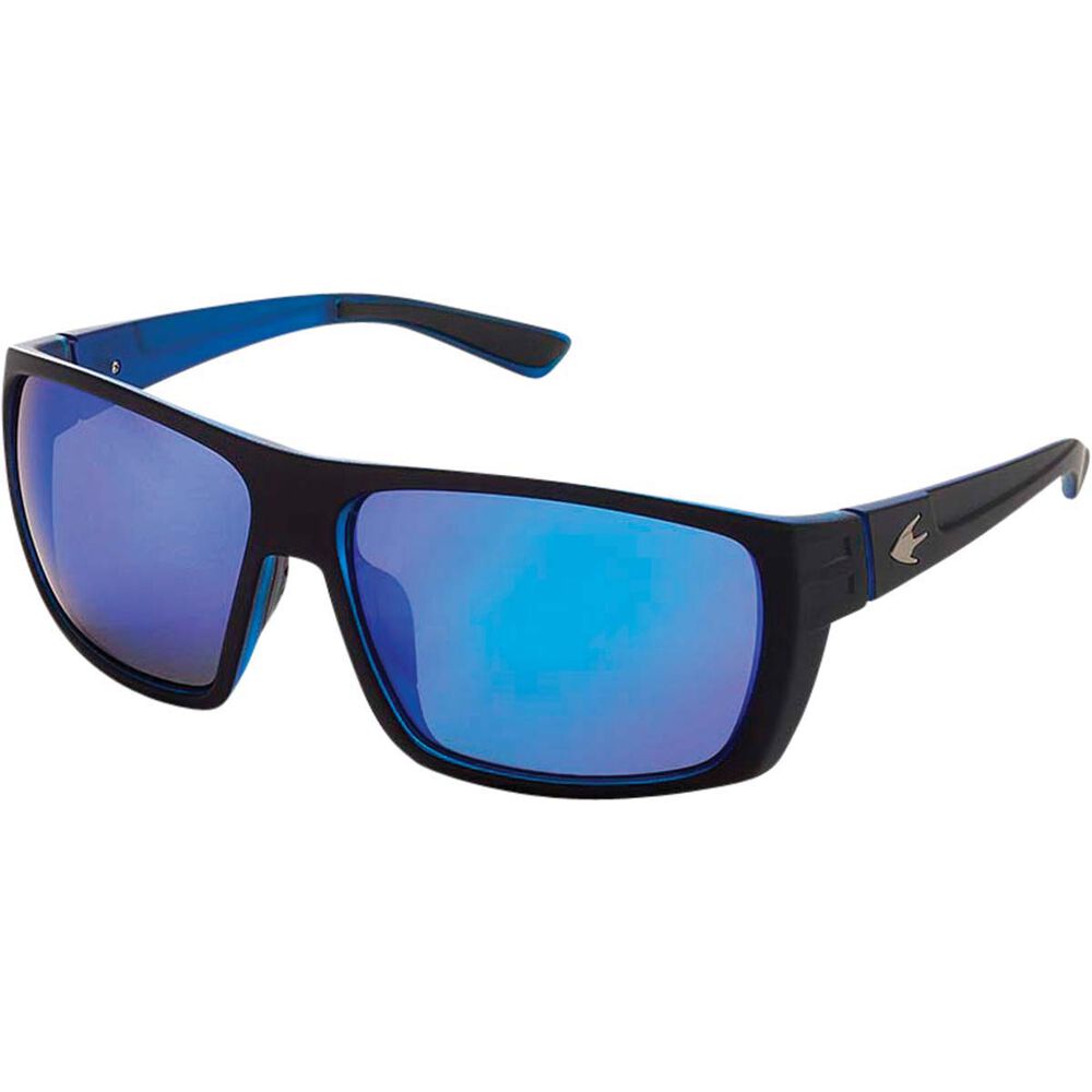 Stingray Barb Polarised Sunglasses Black with Blue Lens | BCF