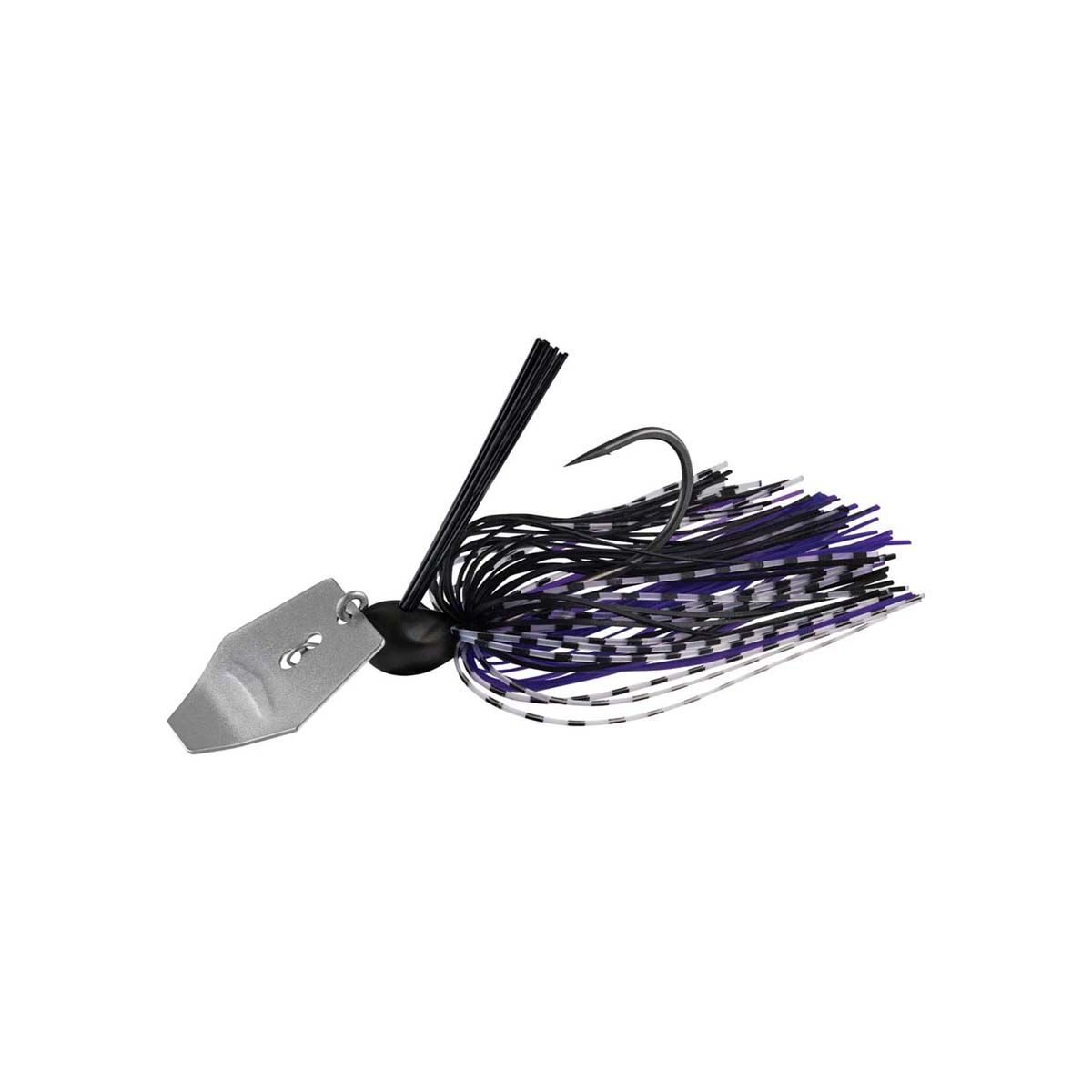 Daiwa Steez Cover Chatterbait Lure 3/8oz Black Purple, Black Purple, bcf_hi-res