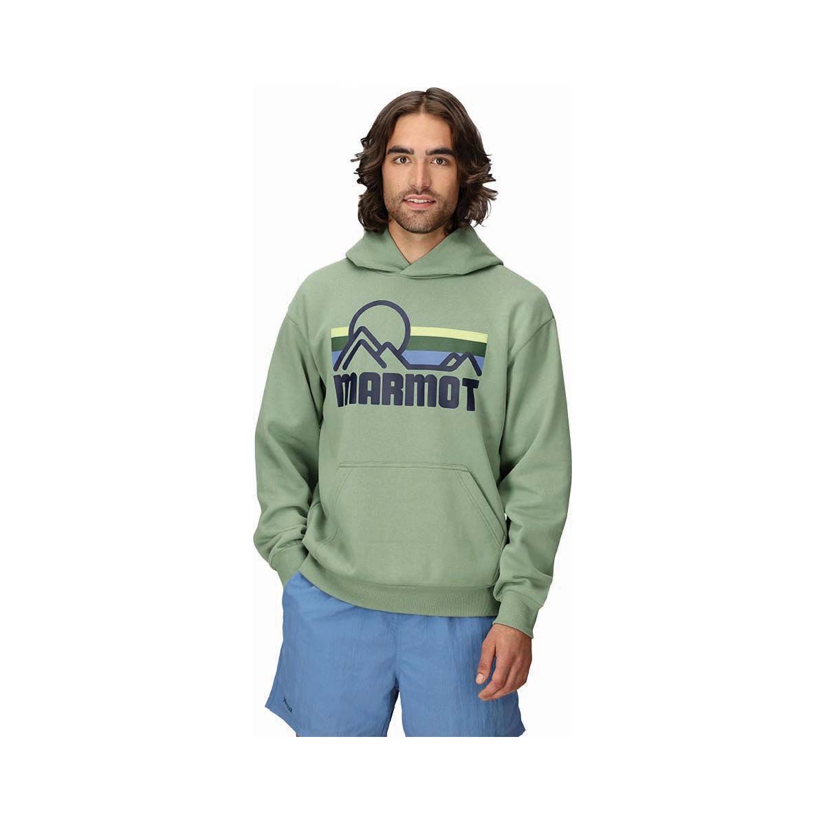 Marmot Men&rsquo;s Coastal Hoodie Agate Green S, Agate Green, bcf_hi-res