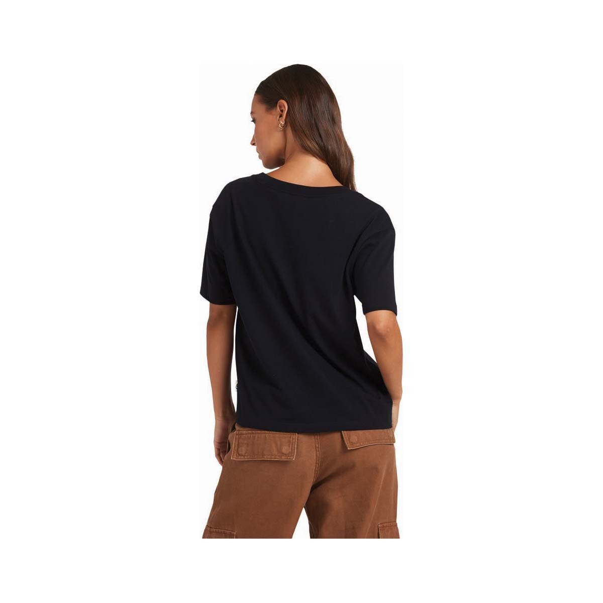 Quiksilver Indie Short Sleeve Shirt for Women, Black, bcf_hi-res