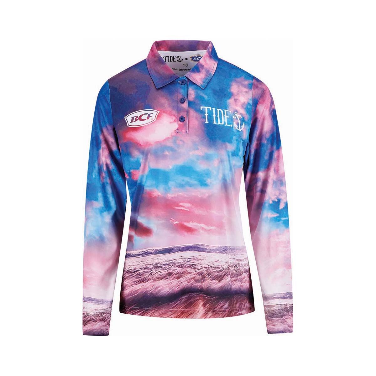 BCF x Tide Women's Floss Sky Fishing Shirt V2 Pink 8, Pink, bcf_hi-res