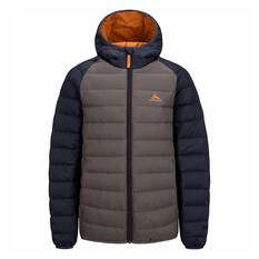 Macpac Kids' Uber Light Hooded Down Puffer Jacket V3 Black / Tarmac 3, Black / Tarmac, bcf_hi-res