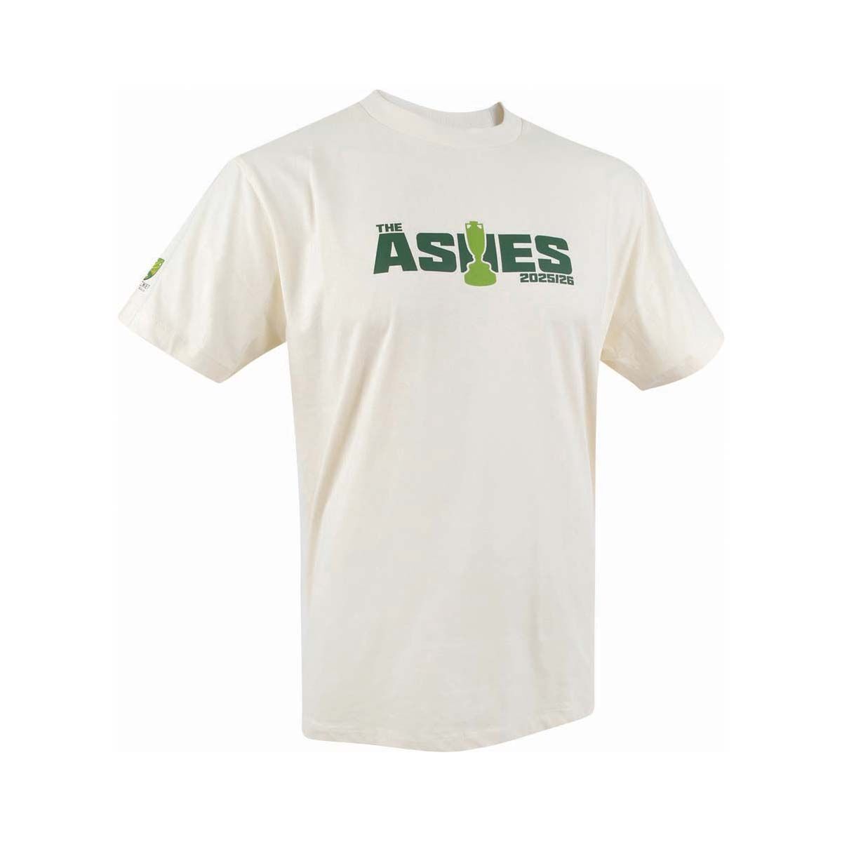 Gilroy x Cricket Australia Men's Backyard Cricket Short Sleeve Tee Cream S, Cream, bcf_hi-res